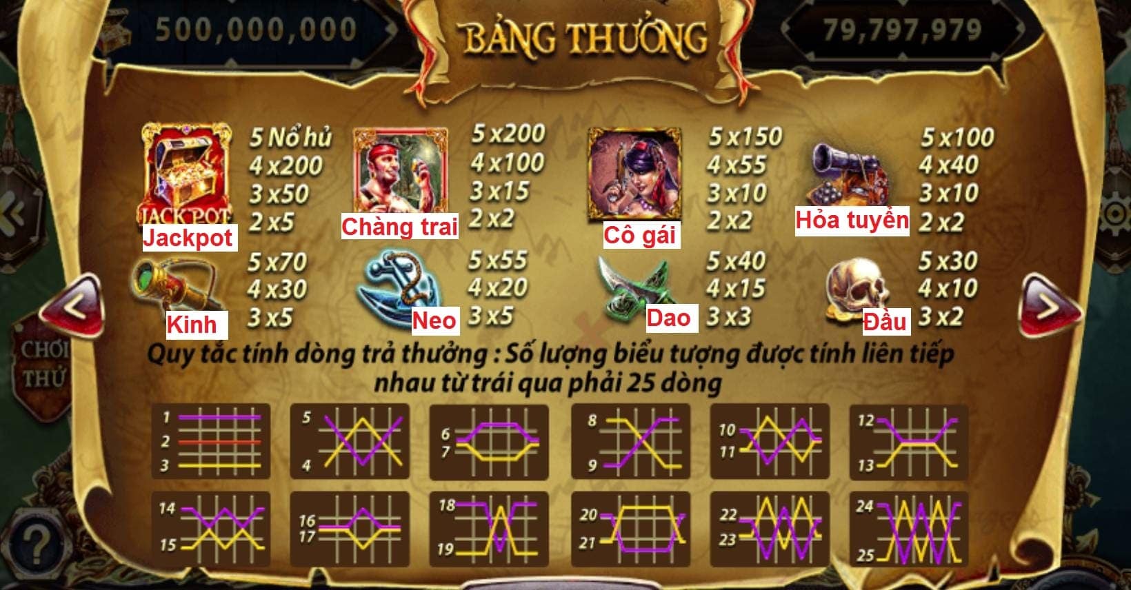 Giai ma game no hu Pirate King Sunwin an hu 74 000 000