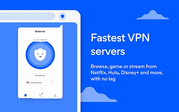 Tốc độ kết nối của Betternet VPN siêu tốt